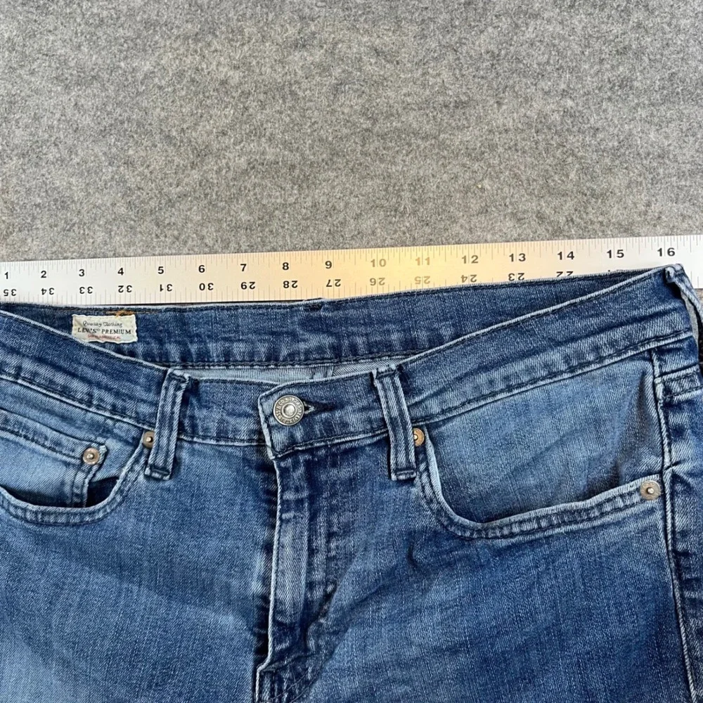 Levi's Mens 511 Slim Fit Blue Medium Wash Denim Jeans W34 L30‎ Stretch WaterLess